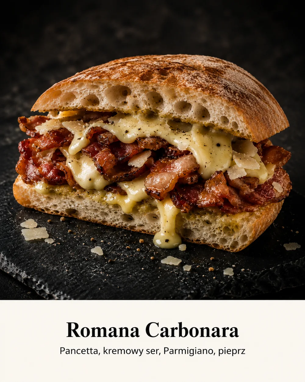 Focaccia Romana Carbonara